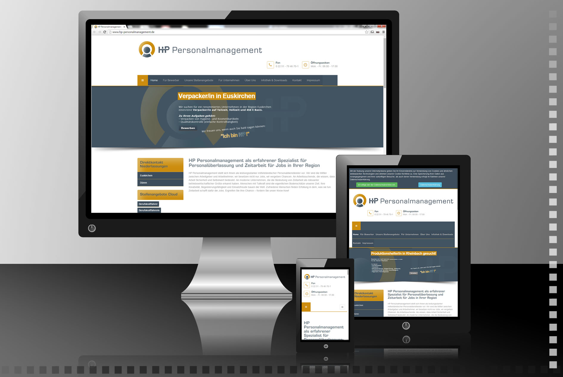 Redesign Website HP Personalmanagement Bild